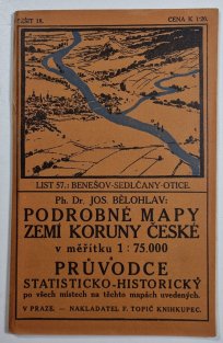 Podrobné mapy zemí Koruny České, List 57 - Benešov, Sedlčany, Otice