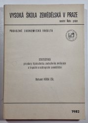 Statistika pro obory fytotechnika, zootechnika, meliorace a tropické a subtropické změdělství - 