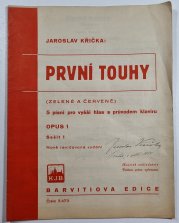 První touhy  - 5 písní pro vyšší hlas s průvodem klavíru