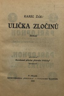 Ulička zločinů