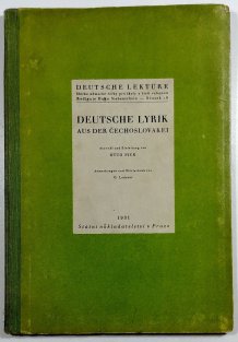 Deutsche Lyrik aus der Čechoslovakei