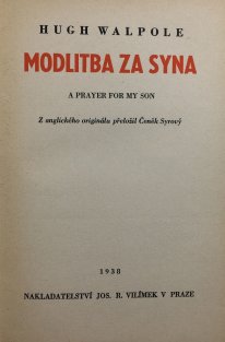 Modlitba za syna