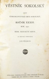 Věstník sokolský ročník XXXIII.