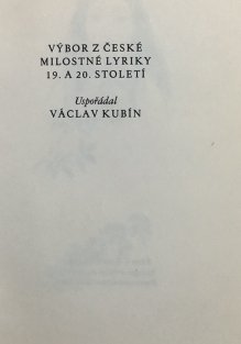 Milostný hlas české poezie