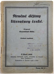 Stručné dějiny literatury české