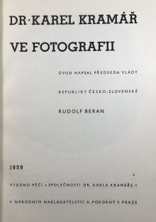 Dr. Karel Kramář ve fotografii