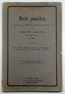 Malá poetika - otisk z Malé slovesnosti