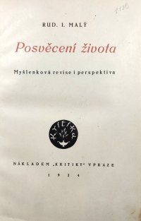 Posvěcení života - Myšlenková revise i perspektivita