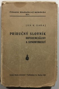 Príručný slovník diferenciálny a synonymický