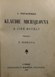 Zlatý chrobák a jiné novely, Mlýn nazaretský, Klaudie Michajlova, Neštěstí tety Uršuly, Humoresky 5v1