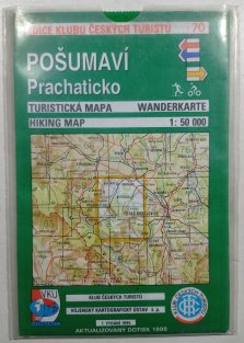 mapa - KČT 70 - Pošumaví - Prachaticko