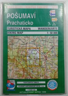 mapa - KČT 70 - Pošumaví - Prachaticko