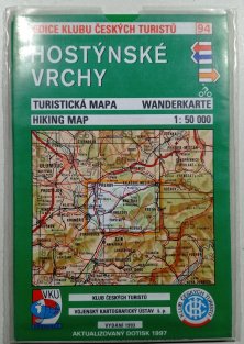 mapa - KČT 94 - Hostýnské Vrchy